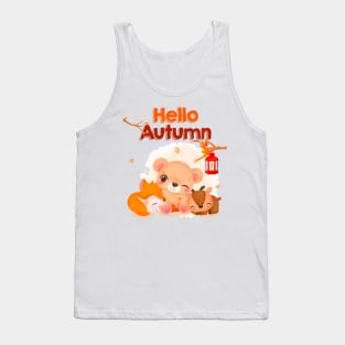 Cute Bear watercolor Tank Top